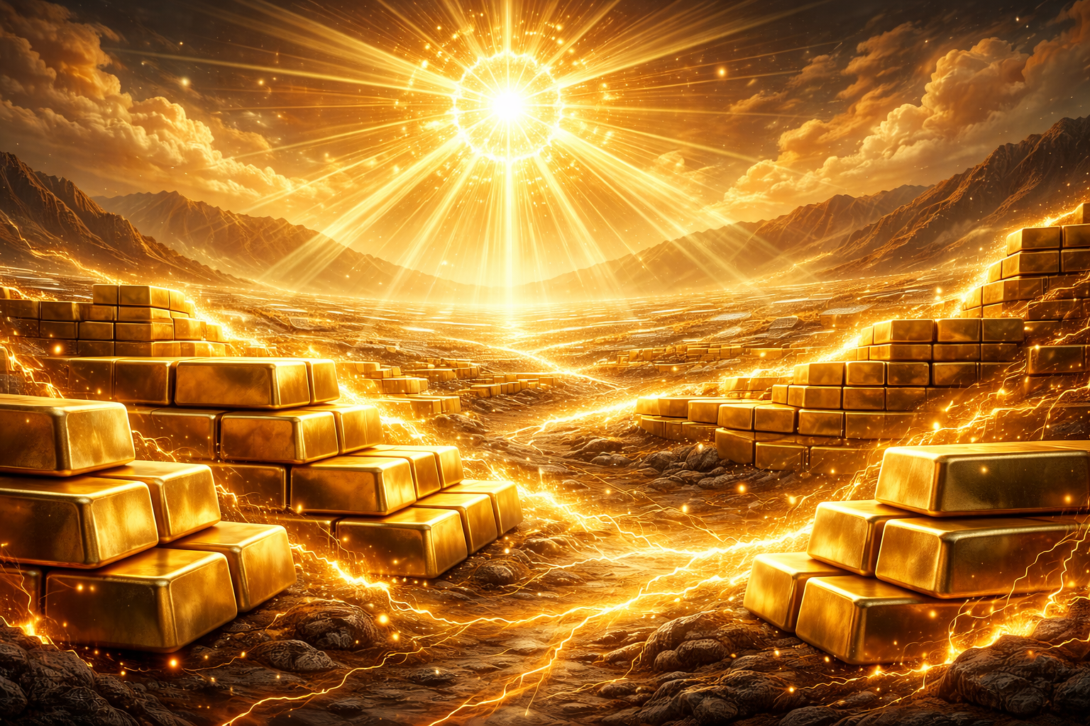 Gold bullion bars — five trillion dollars, classified locations, Presidential Executive Order